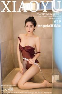 女神Angela喜欢猫 精致蕾丝内衣湿身封面